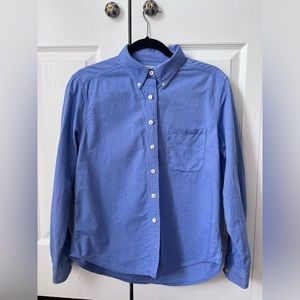 Denim women’s button-up L.L.Bean long sleeve shirt
